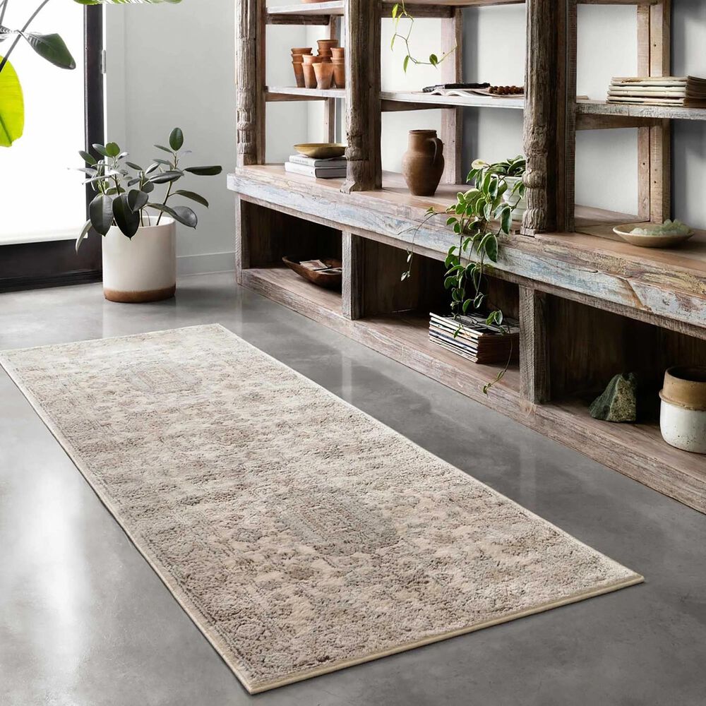 Loloi II Teagan TEA-03 2&#39;8&quot; x 10&#39;6&quot; Ivory and Sand Runner, , large