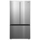 Midea 27 Cu. Ft. Counter-Depth French Door Refrigerator with AutoFill Water Pitcher in Stainless Steel, , large