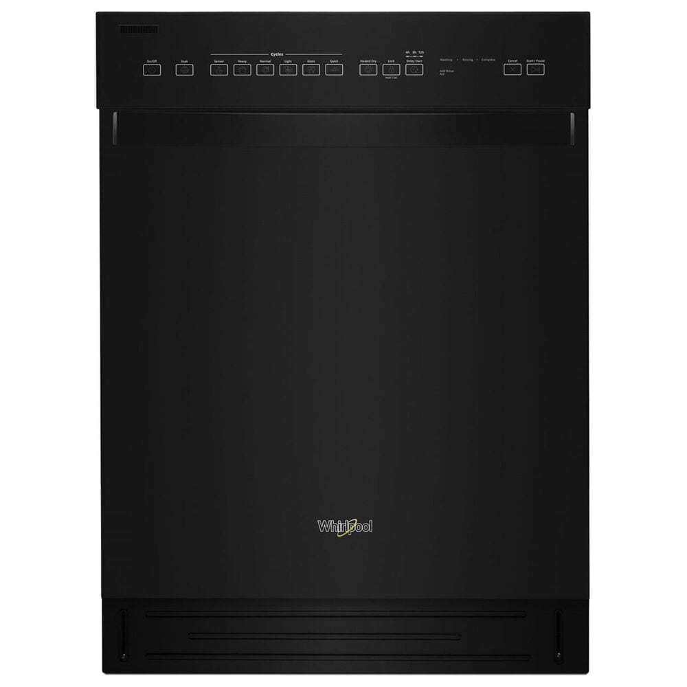 Whirlpool Quiet Dishwasher with Stainless Steel Tub in Black, , large