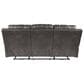 Ashley Erlangen Power Reclining Sofa with Adjustable Headrest in Midnight, , large