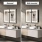 HOMLUX 40" x 32" Bathroom Medicine Cabinet with Mirror in Black, , large