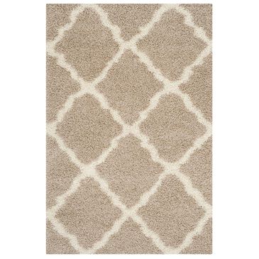 Safavieh Dallas Shag SGD257D-4 4" x 6" Beige/Ivory Area Rug, , large
