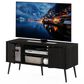 HOMLUX 43.3" TV Stand with 2-Door in Espresso, , large