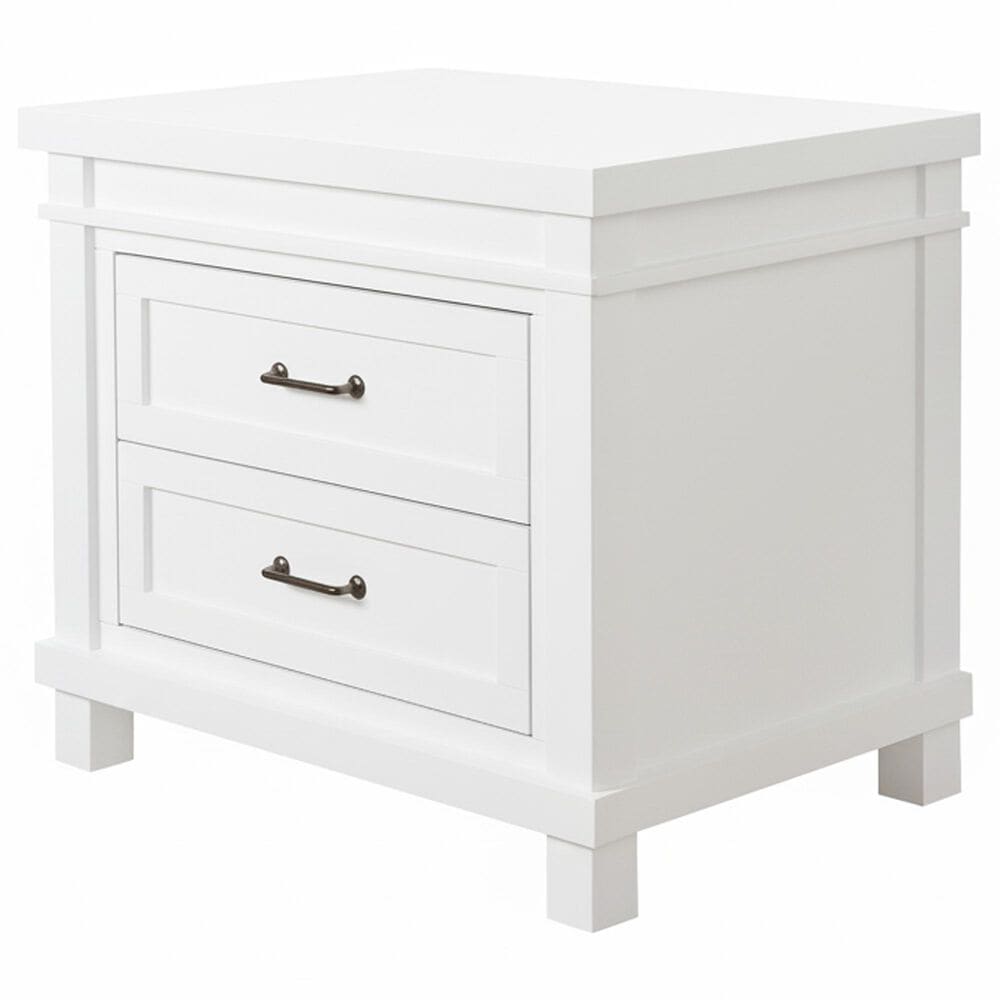 Appleseed Rowan 2-Drawer Nightstand in Pure White, , large