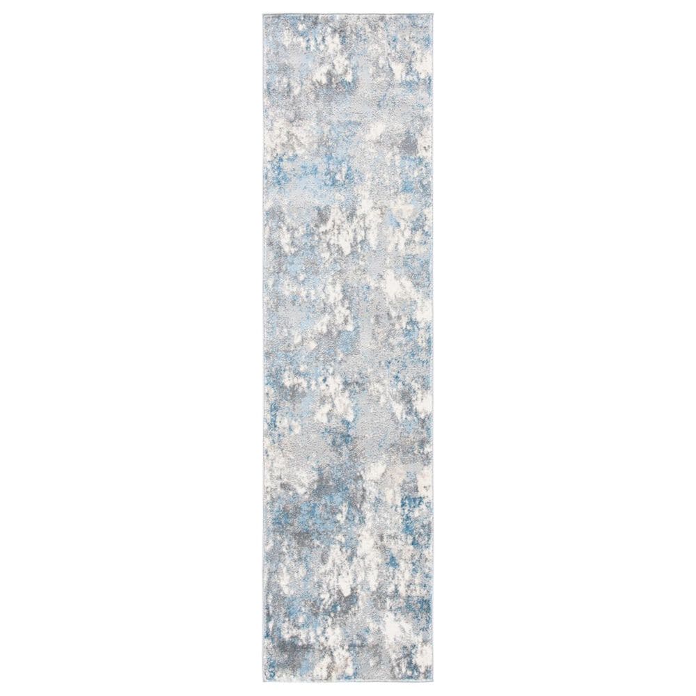 Safavieh Lagoon LGN521G 2" x 8" Light Grey and Light Blue Runner, , large