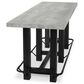 Classic Home Ojai Counter Height Table in Antique Gray and Black - Table Only, , large