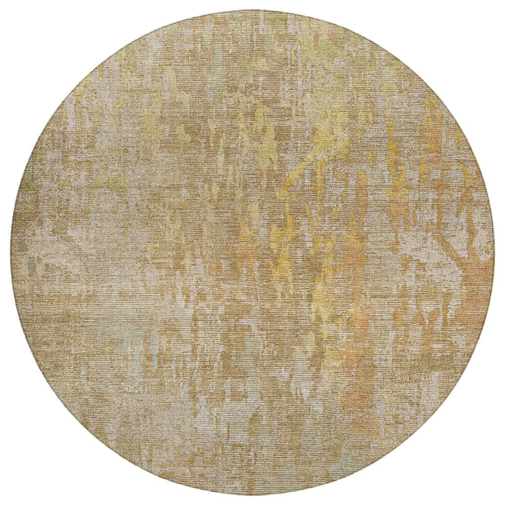 Dalyn Rug Company Kochi KC8 Khaki 8" Round Area Rug, , large