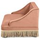Jennifer Taylor Home Duchess 33" Medium Princess Pet Bed Sofa with Fringe Skirt in Peach Orange, , large