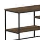 HOMLUX 70" TV Stand with 2 Open Storage Shelves in Columbia Walnut, , large