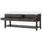 Lexora Home Norwalk 80" Double Bathroom Vanity in Brown Oak with White Carrara Marble Top and Rectangle Sink, , large