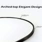 HOMLUX 26" x 38" Arched Mantle Mirror in Black, , large