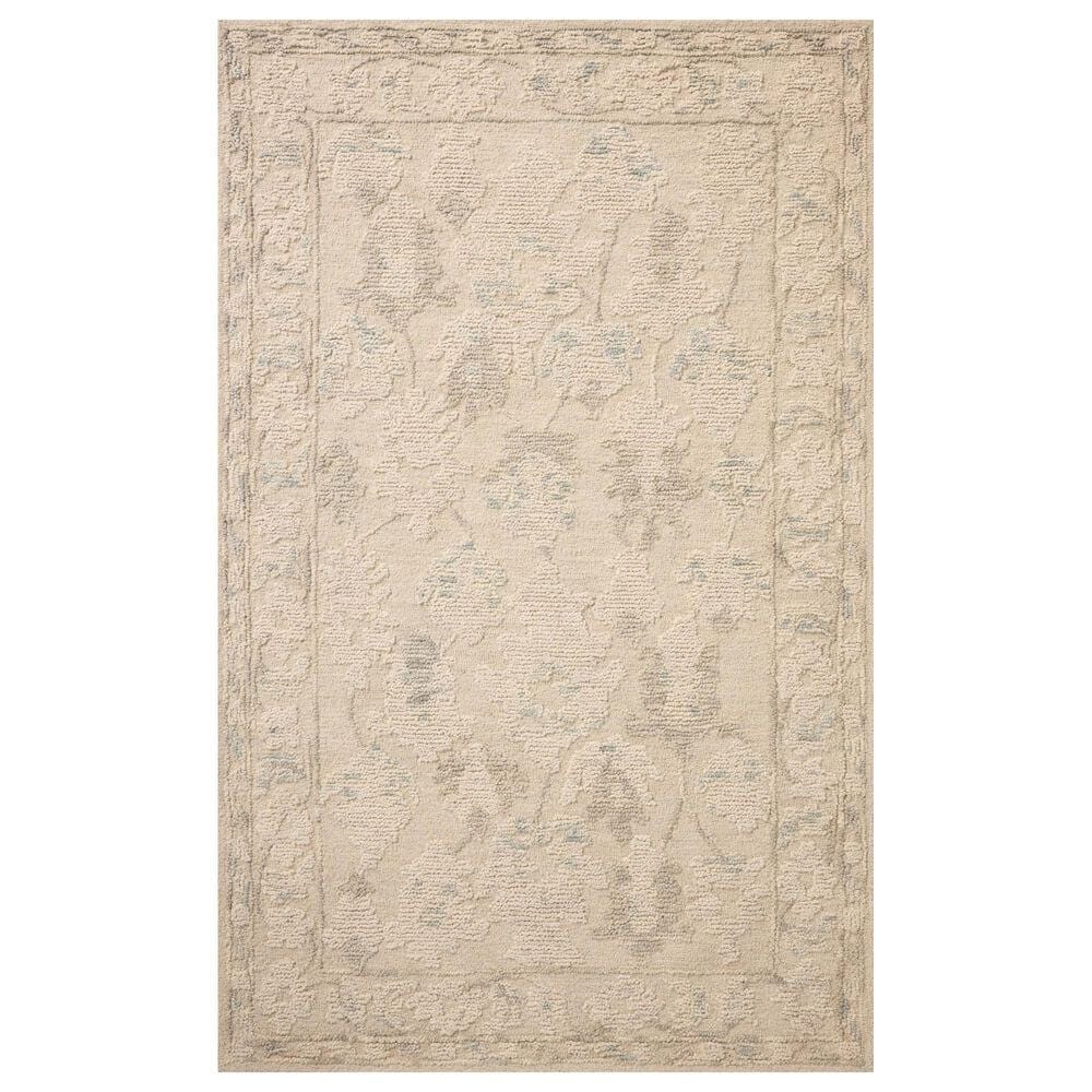 Loloi Cynthia Ivory and Sky 8"6" x 11"6" Area Rug, , large