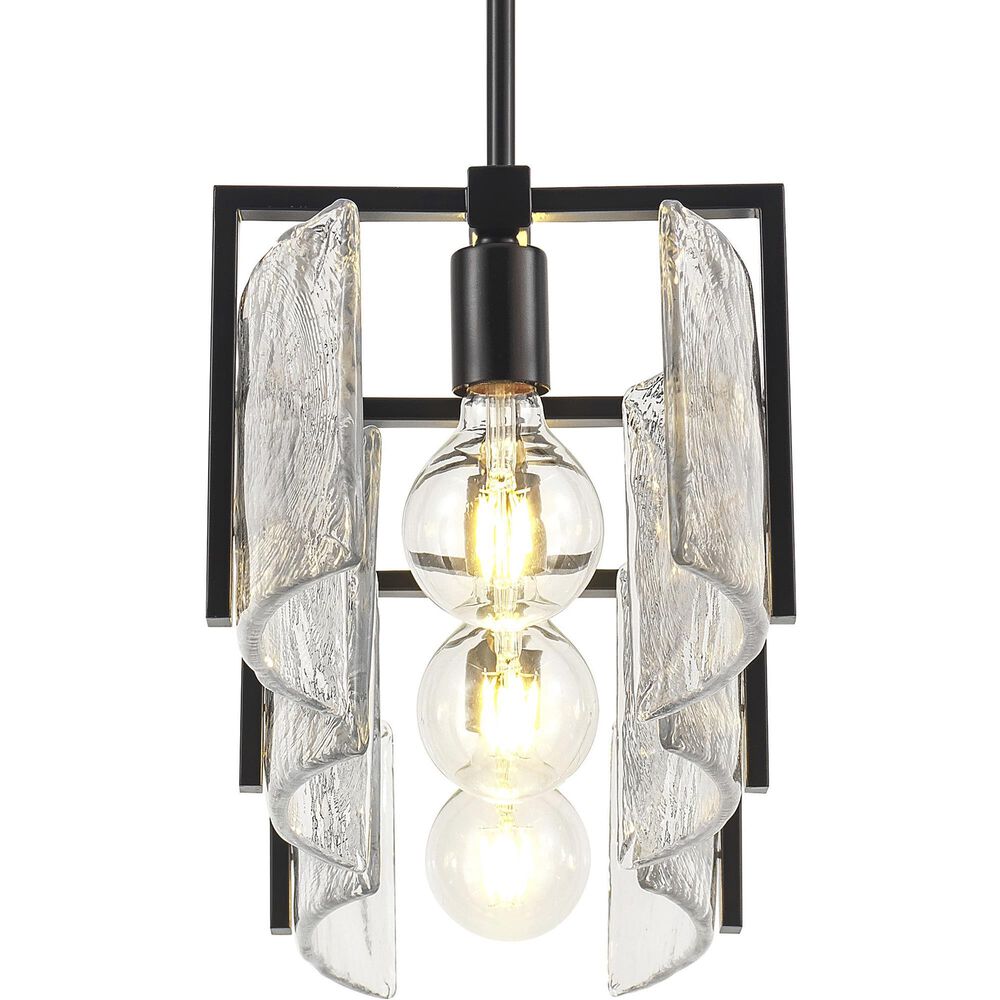 Golden Lighting Aenon 3-Light Pendant Light in Matte Black, , large