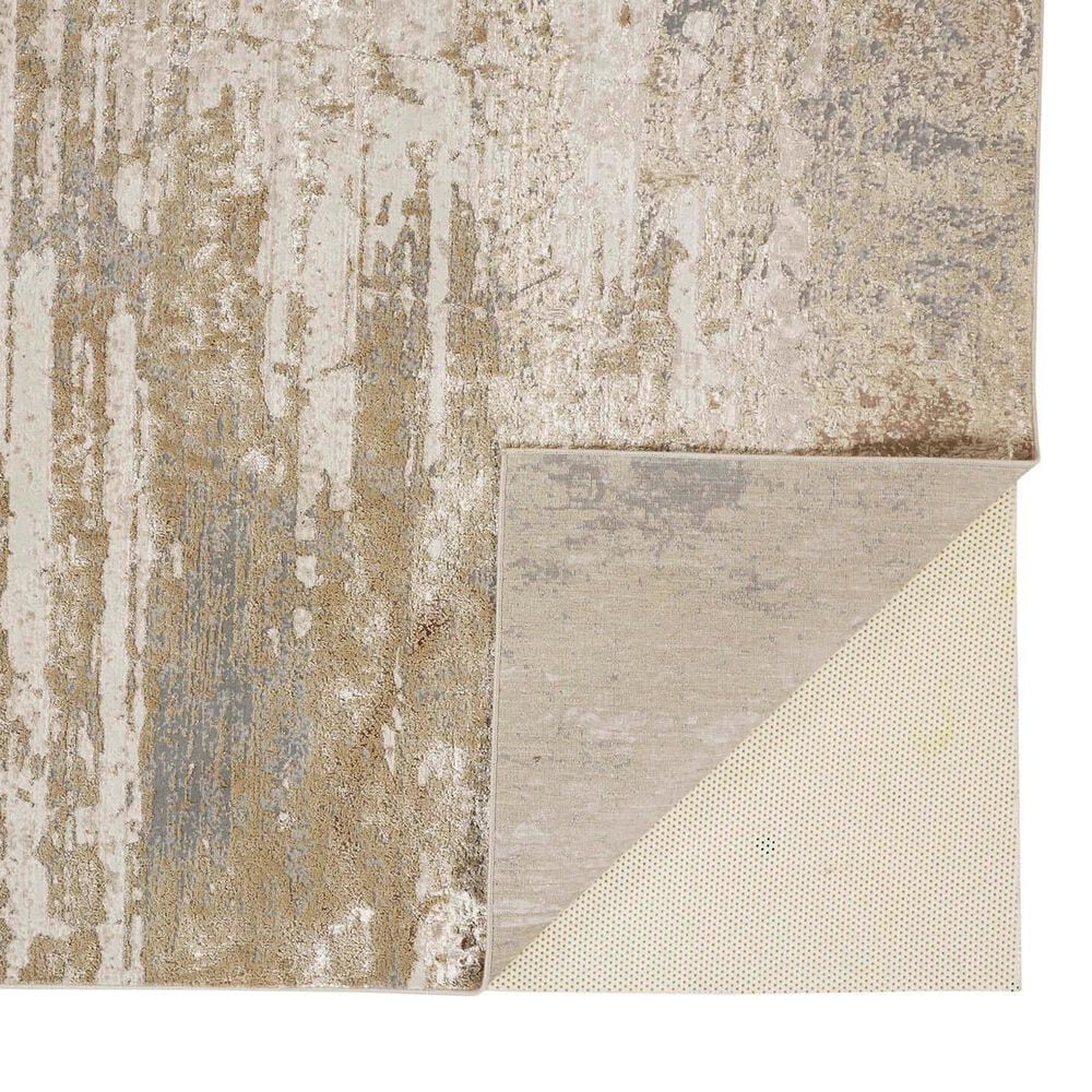 Feizy Aura 3567F 3&#39;11&quot; x 6&#39; Beige and Gold Area Rug, , large