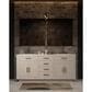 Lexora Home Abbey 72" Double Bathroom Vanity in White Oak with 2 cm White Quartz Top and Rectangular Sinks, , large