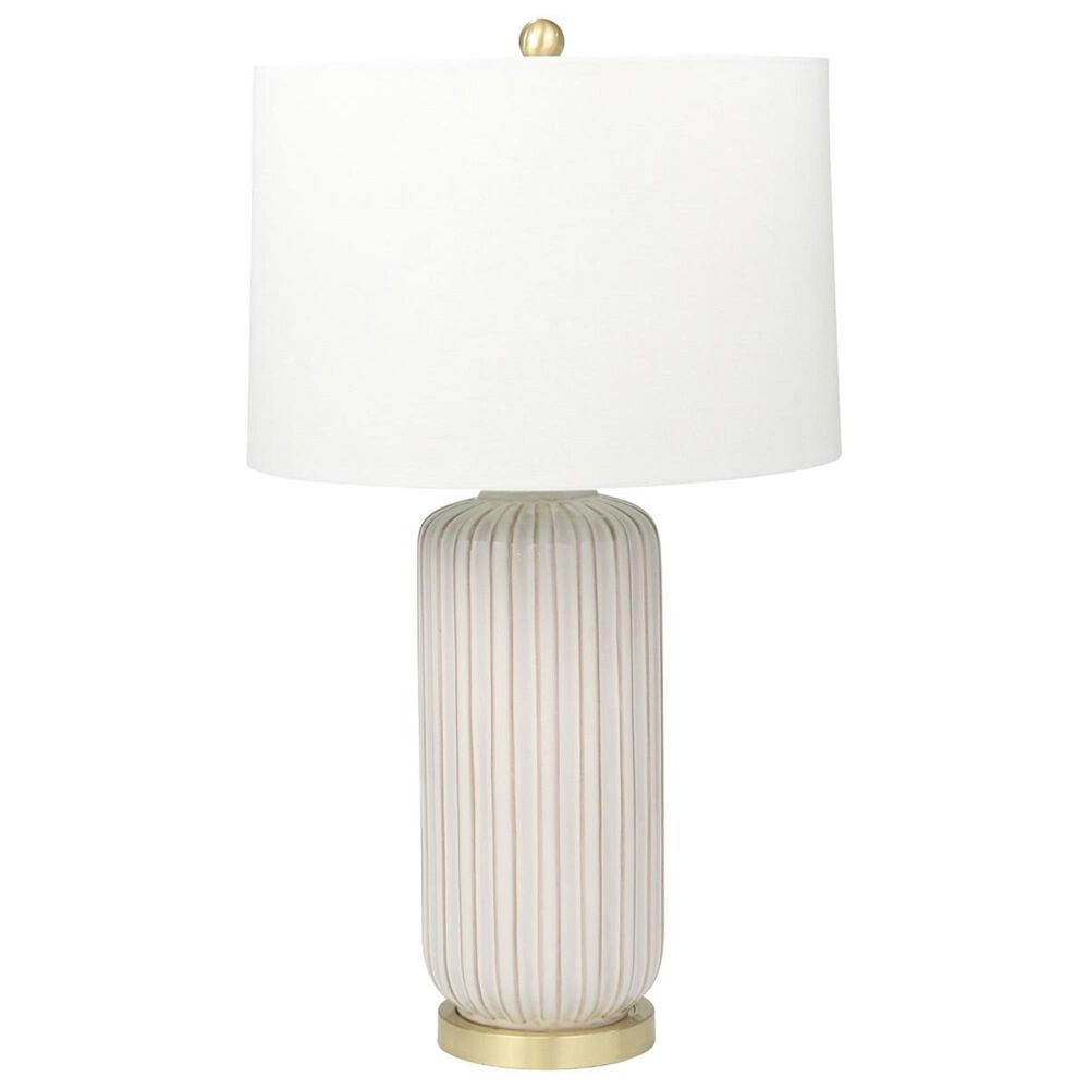 Sagebrook Home 29" Ceramic Table Lamp in Beige, , large