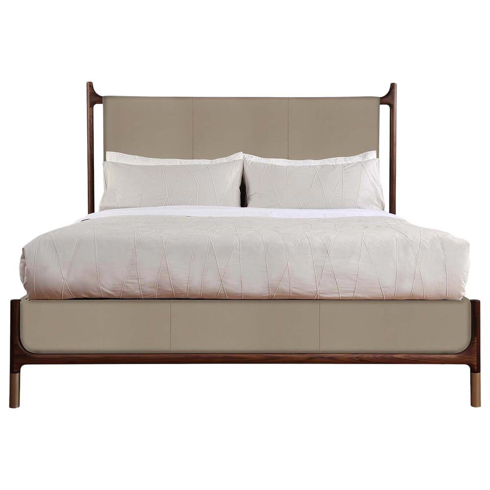 Stickley Furniture Walnut Grove Upholstered King Bed in Salvador Dove, , large