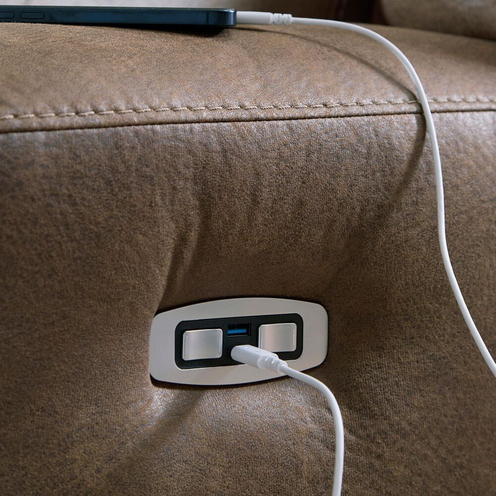 Ashley Beckley Place Power Reclining Sofa in Earth, , large