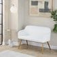 Lumisource Daniella Upholstered Bench in Gold, , large