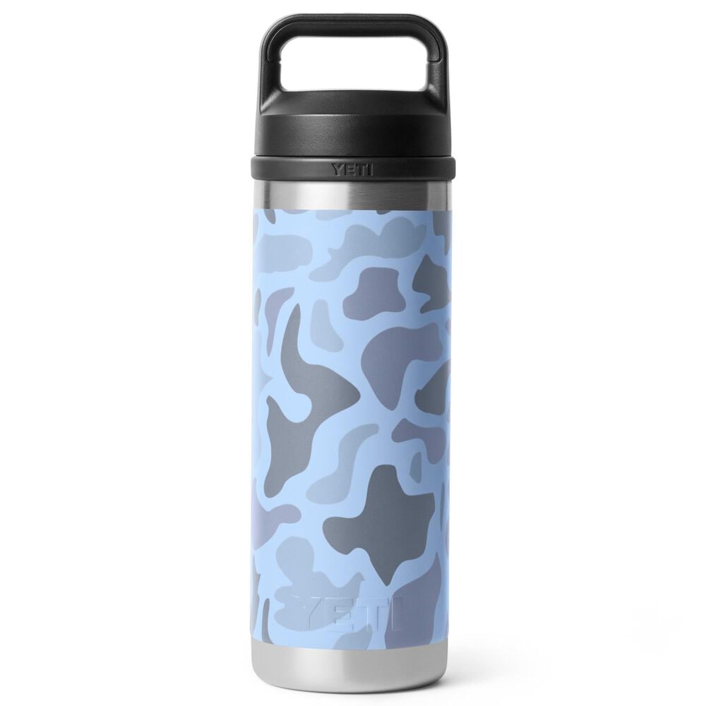 YETI Rambler 18 Oz Water Bottle with Chug Cap in Blue Camo, , large