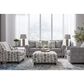 Fusion Furniture Amos Pebble Stationary Sofa in Gray, , large