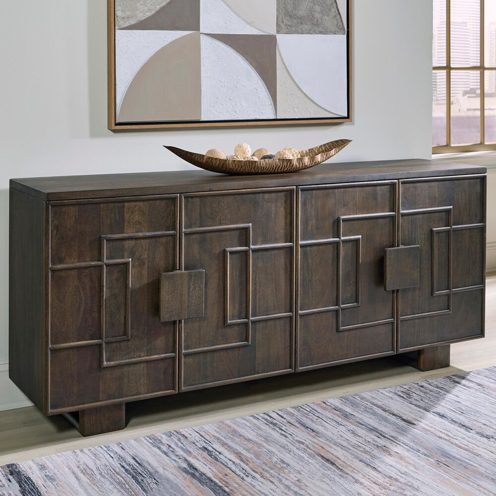 Ashley Cato Accent Cabinet in Dark Brown, , large
