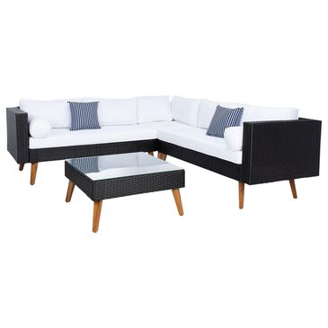 Safavieh Lynwood Patio Sectional in Black, , large