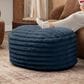 Jaxx Paran Oval Ottoman in Mondo Navy, , large