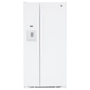 GE Appliances 23 Cu. Ft. Side by Side Refrigerator with External Dispenser in White, , large