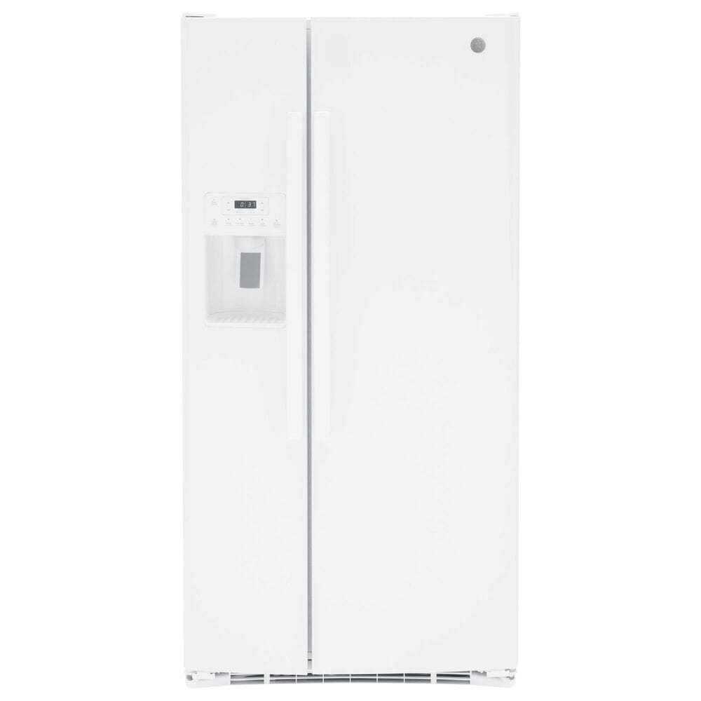 GE Appliances 23 Cu. Ft. Side by Side Refrigerator with External Dispenser in White, , large