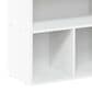 HOMLUX 3-Tier Display Bookcase with Adjustable Shelves in White, , large