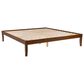 Linon Home Decor Polly King Platform Bed in Rich Walnut, , large