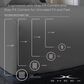 SHEEX Performance VenTech 4-Piece Queen Sheet Set in Graphite, , large