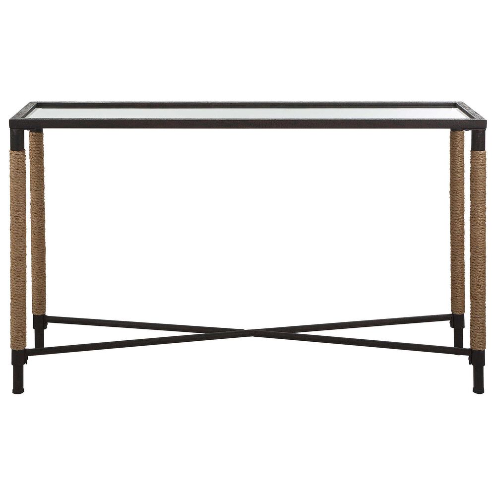 Uttermost Braddock Console Table in Natural Fiber Rope, , large