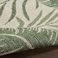 Nourison Garden Oasis GOA02 Ivory and Green 3" x 5" Indoor/Outdoor Area Rug, , large