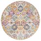Surya Harput HAP-1018 5"3" Round Saffron, Orange and Blue Area Rug, , large