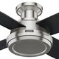 Hunter Dempsey 52" Ceiling Fan in Brushed Nickel, , large