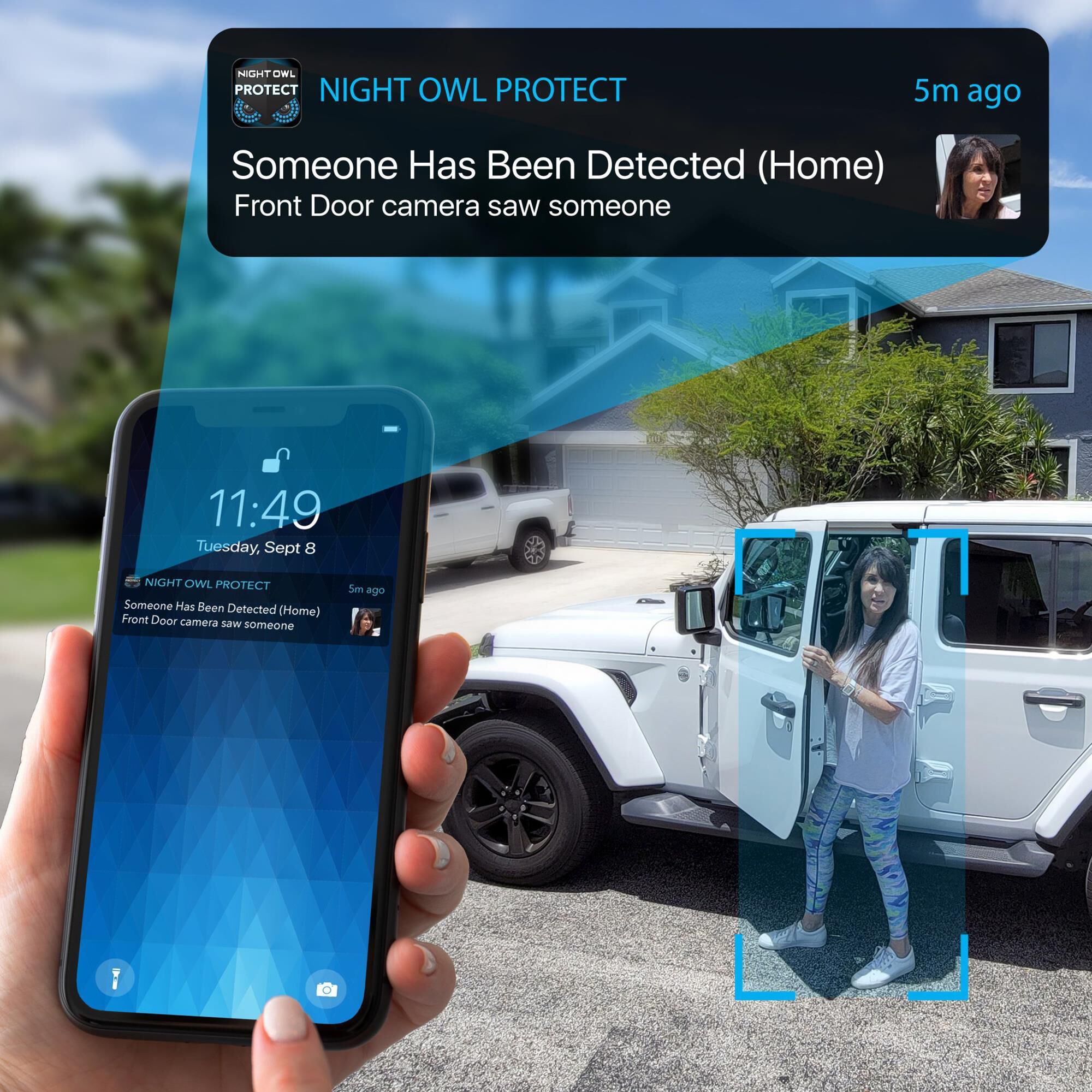 Night Owl 4 Wired 1080p Spotlight Cameras with Audio Alerts and