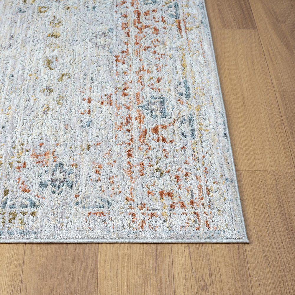 L&amp;R Resources Allure 82474GML Gray and Blue 5&#39; x 8&#39; Area Rug, , large