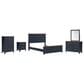 Ashley Landocken 5-Piece Queen Bedroom Set in Brown and Blue, , large