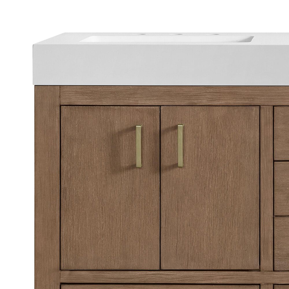 37B Alanya 60" Double Bathroom Vanity in Walnut Drift with White Composite Stone Top, , large