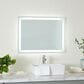Maple and Jade 32" Room LED Mirror in Silver and White, , large