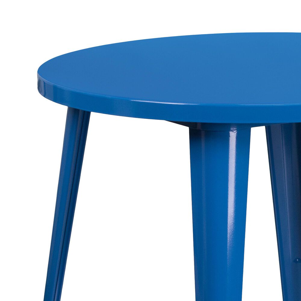 Flash Furniture 30&quot; Round Table in Blue, , large