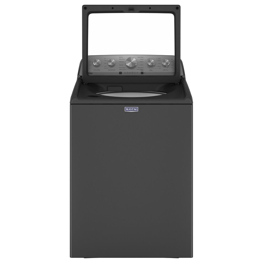 Maytag 4.7 Cu. Ft. Top Load Agitator Washer and 7.0 Cu. Ft. Electric Dryer Laundry Pair in Black, , large