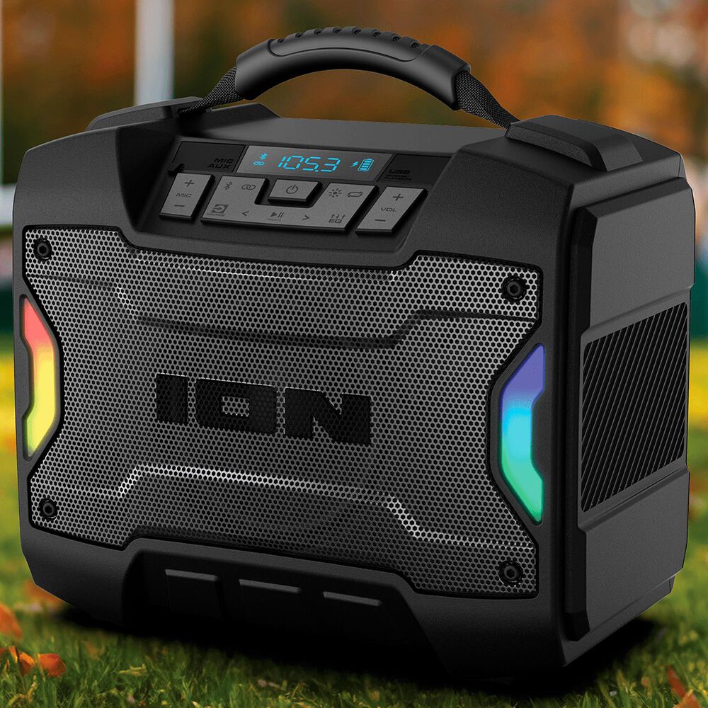 Ion Tailgater TD Rugged Bluetooth Speaker in Black, , large