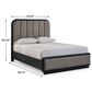 Millenium Rowanbeck Queen Upholstered Panel Bed in Black Finish, , large