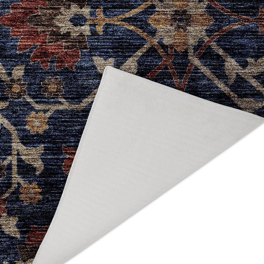 Dalyn Rug Company Silk Road Navy, Copper, Gold, Beige, Sage and Brown 8&#39; x 10&#39; Area Rug, , large