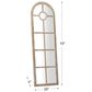 Maple and Jade Arch Wall Mirror in Brown, , large