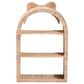 Baxton Studio Creusa 3-Tier Arched Wall Shelf in Natural Brown, , large