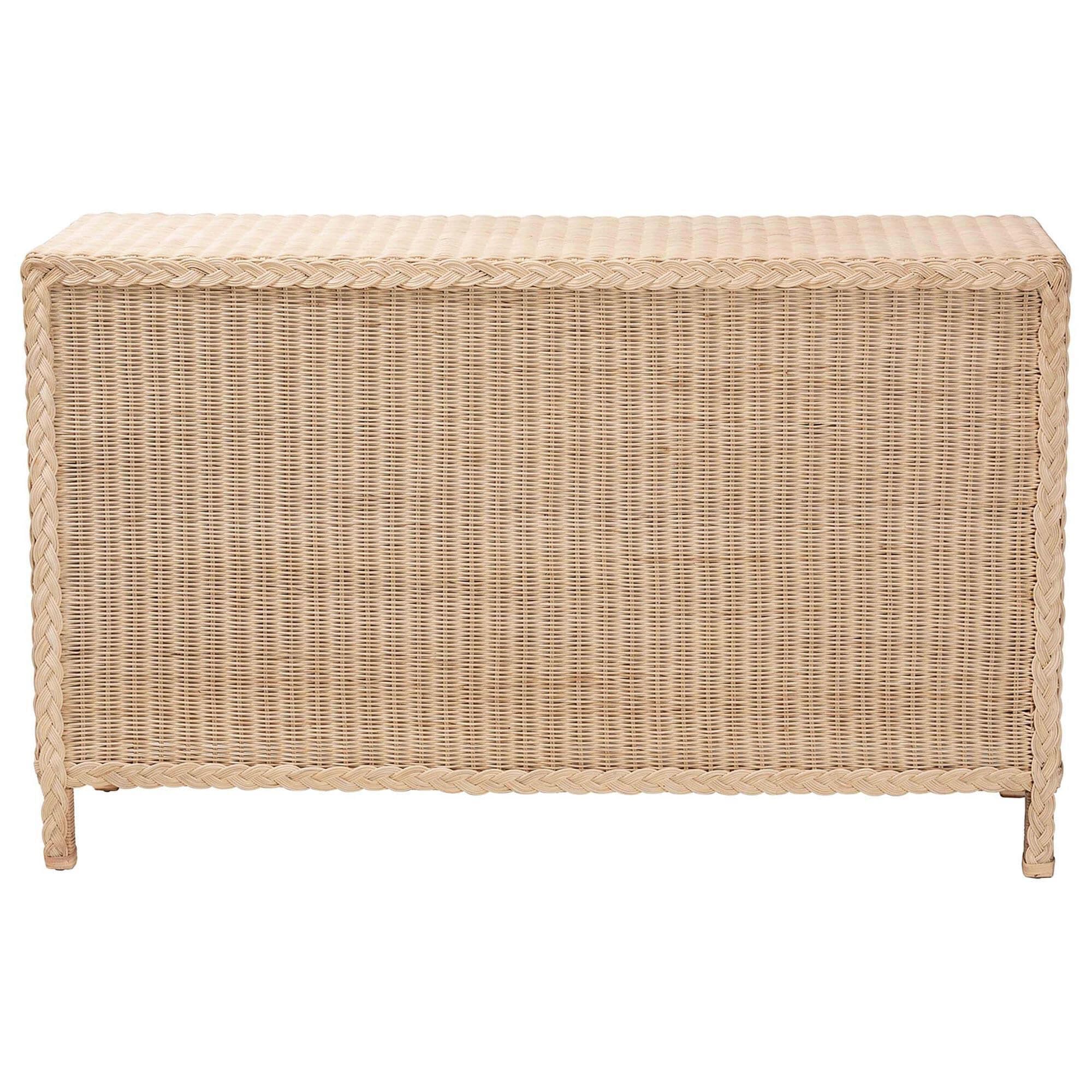 Baxton Studio Lanica 6-Drawer Dresser in Sun Bleached